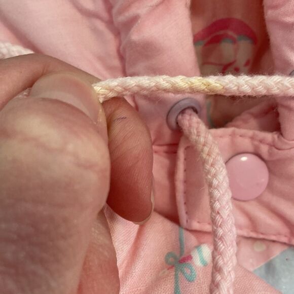 Vintage 80s 90s TidyKins Pink Elephant Pink Snowsuit - Picture 10 of 16